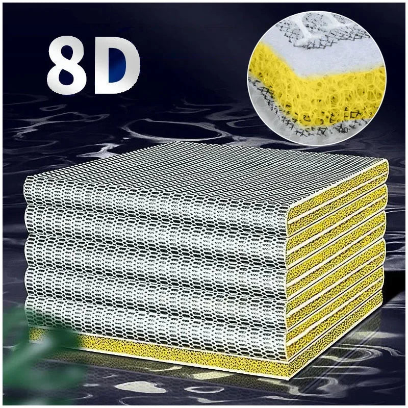 12D 8D Aquarium Filter Bio Sponge | Fish Tank Filter Media No Glue | Foam Cotton Skimmer Aquarium Water Filtration