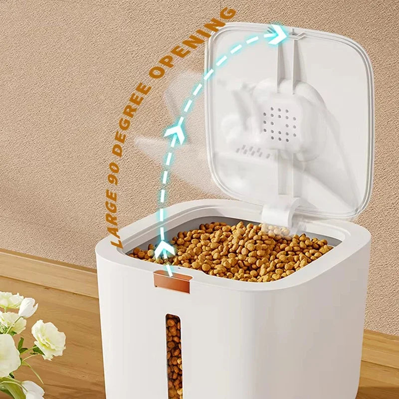 Pet food storage barrel large, sealed moisture-proof, cat and  dog food barrel storage