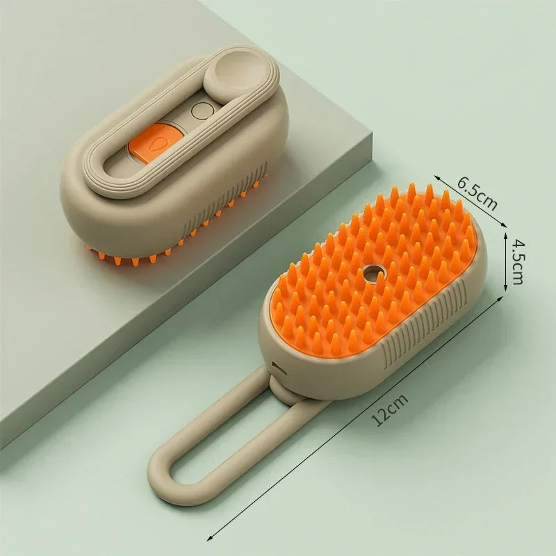 Upgraded Pet Spray Grooming Comb Steamy Floating Hair Removal Cleaning Brush Styling for Dogs & Cats Accessories