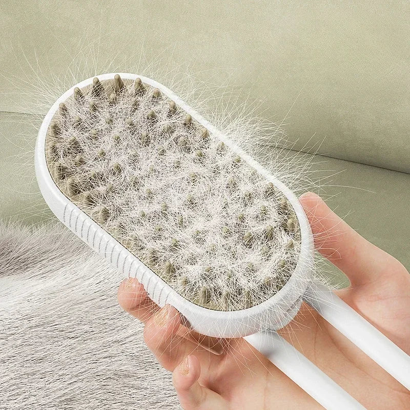Upgraded Pet Spray Grooming Comb Steamy Floating Hair Removal Cleaning Brush Styling for Dogs & Cats Accessories
