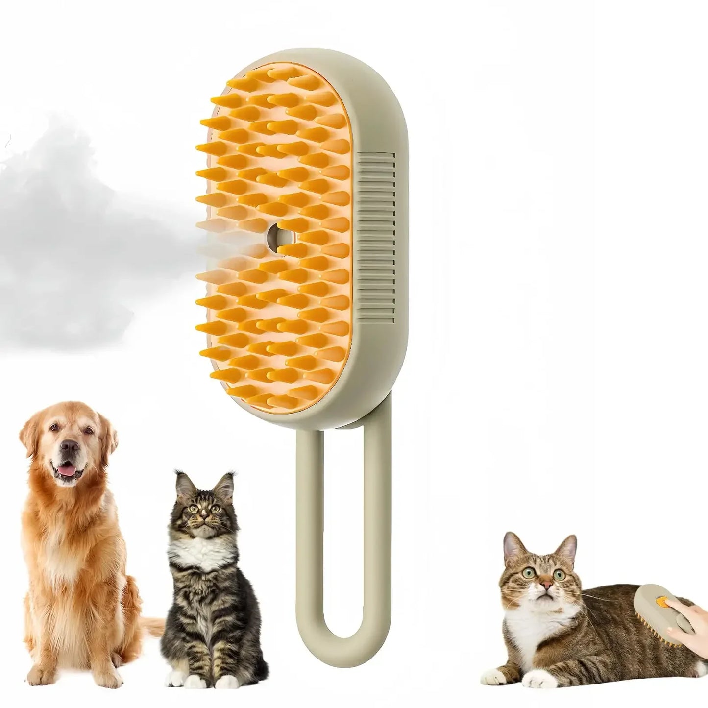 Upgraded Pet Spray Grooming Comb Steamy Floating Hair Removal Cleaning Brush Styling for Dogs & Cats Accessories
