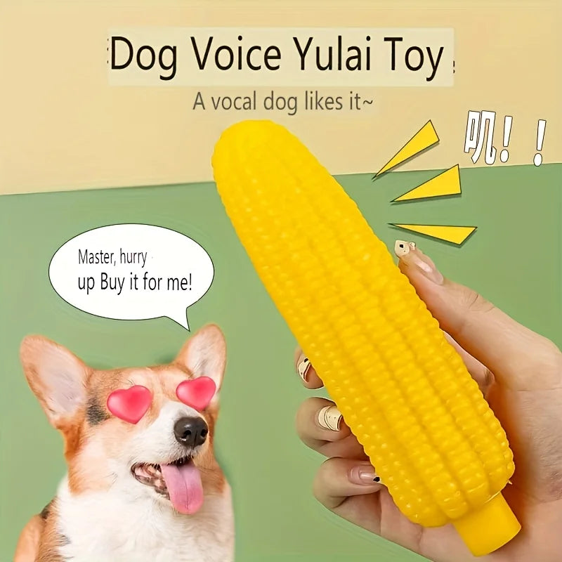 Indestructible Heavy-Duty Rubber Bone Corn Grain Texture for Medium Large Dogs Puppies Powerful Chewers Dental Care