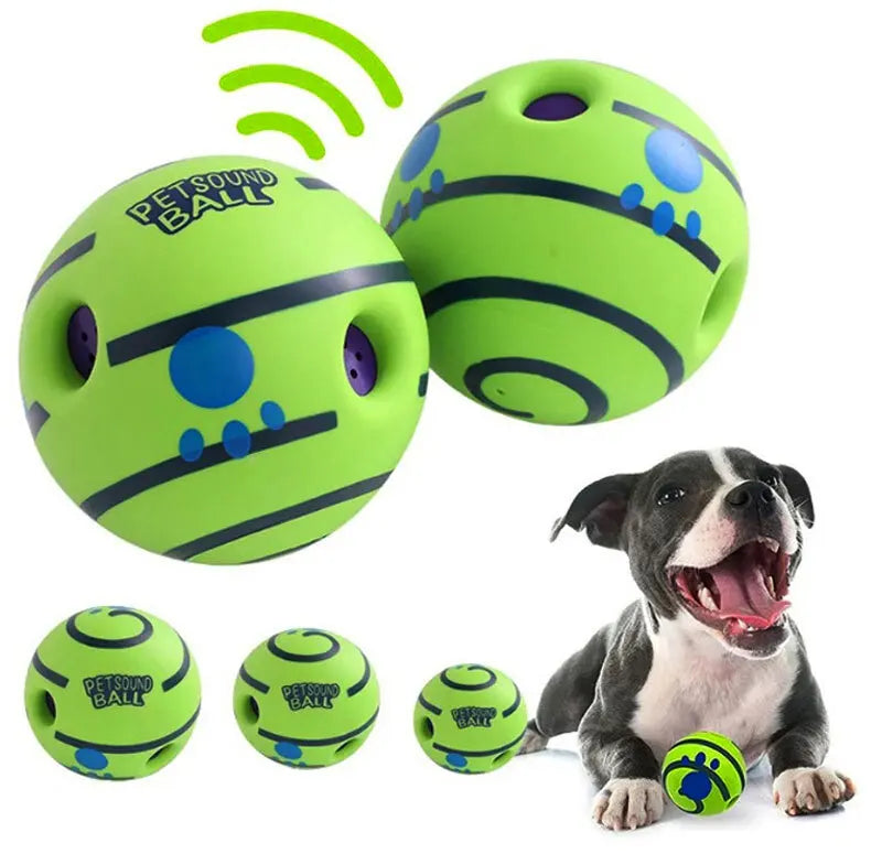 Wobble Wag Giggle Glow Ball Interactive Dog Toy | Fun Giggle Sounds Ball When Rolled or Shaken