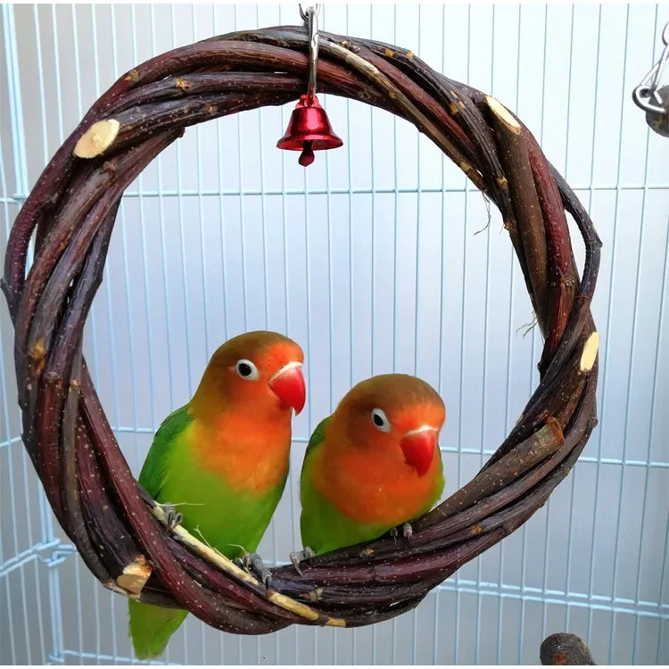 Solid Wood Parrot Stand Training | Wooden Pole Ladder Game Small Pet Interactive Amusement Park Desktop