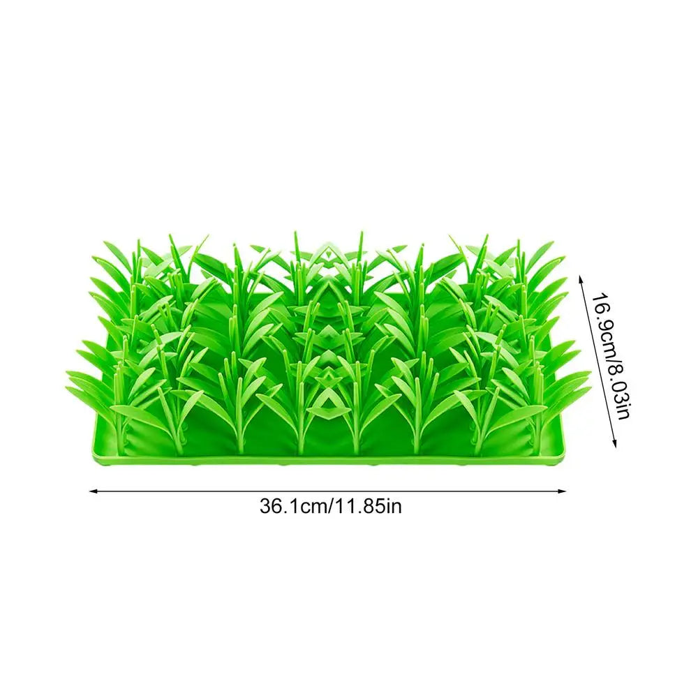 Pets slow feeder Silicone Grass Mat Dogs Snuffle Pad, Cats Licking Pad Non-slip