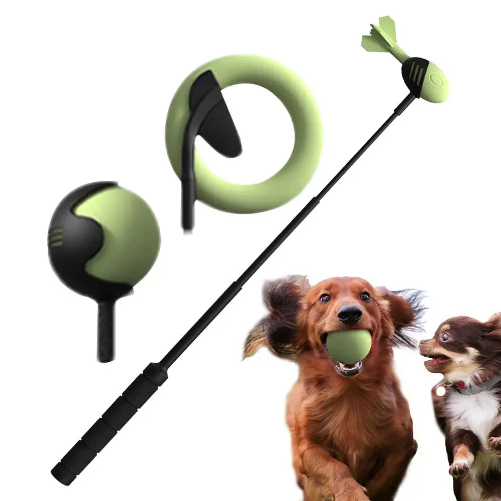 Dog Toys Throwing Pole Stick | Tennis Launcher Pole Outdoor Training Toys