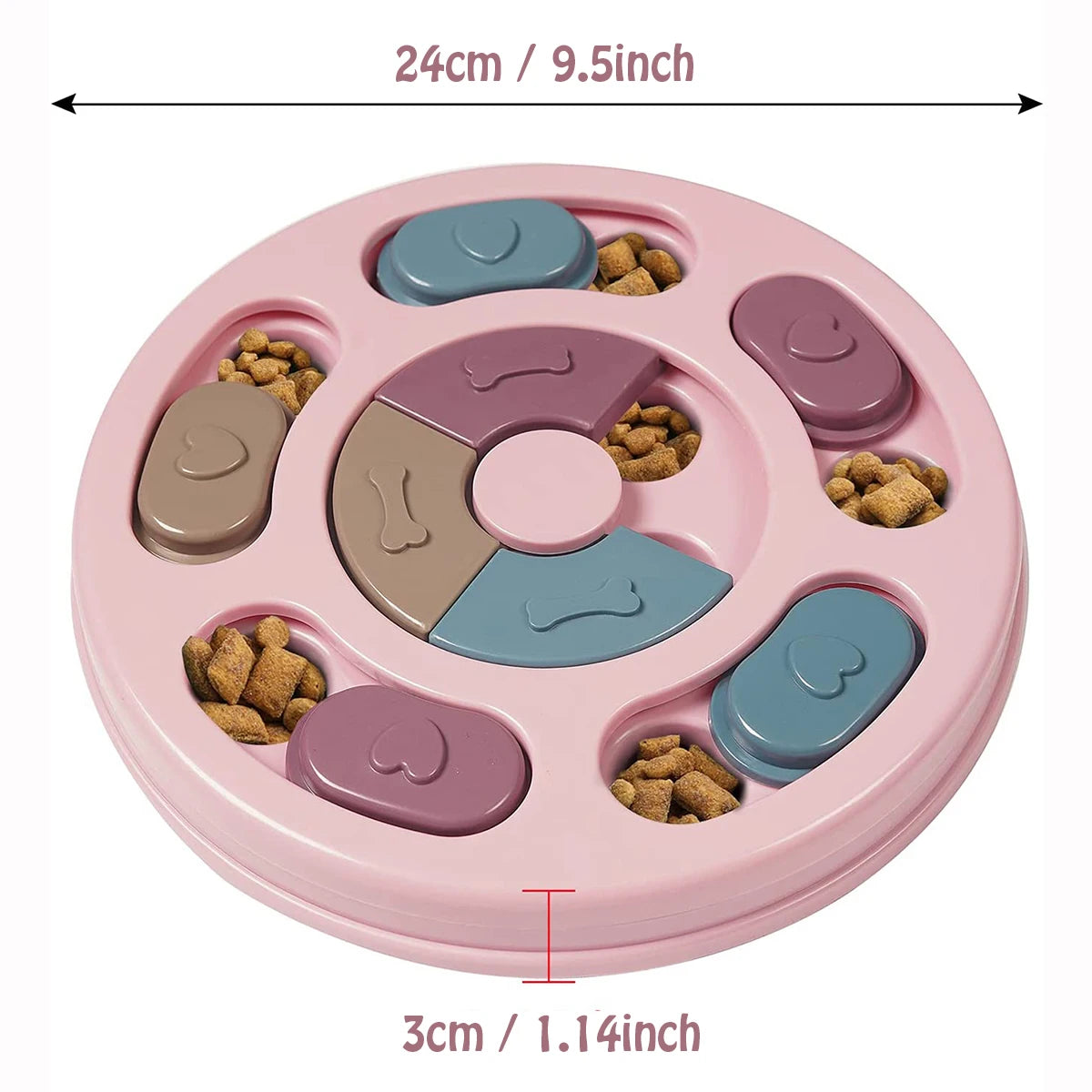 Dog Food Hiding Bowl, Slow Feeder Training, Educational Toy To Relieve Boredom, Interactive Educational Feeding Toy