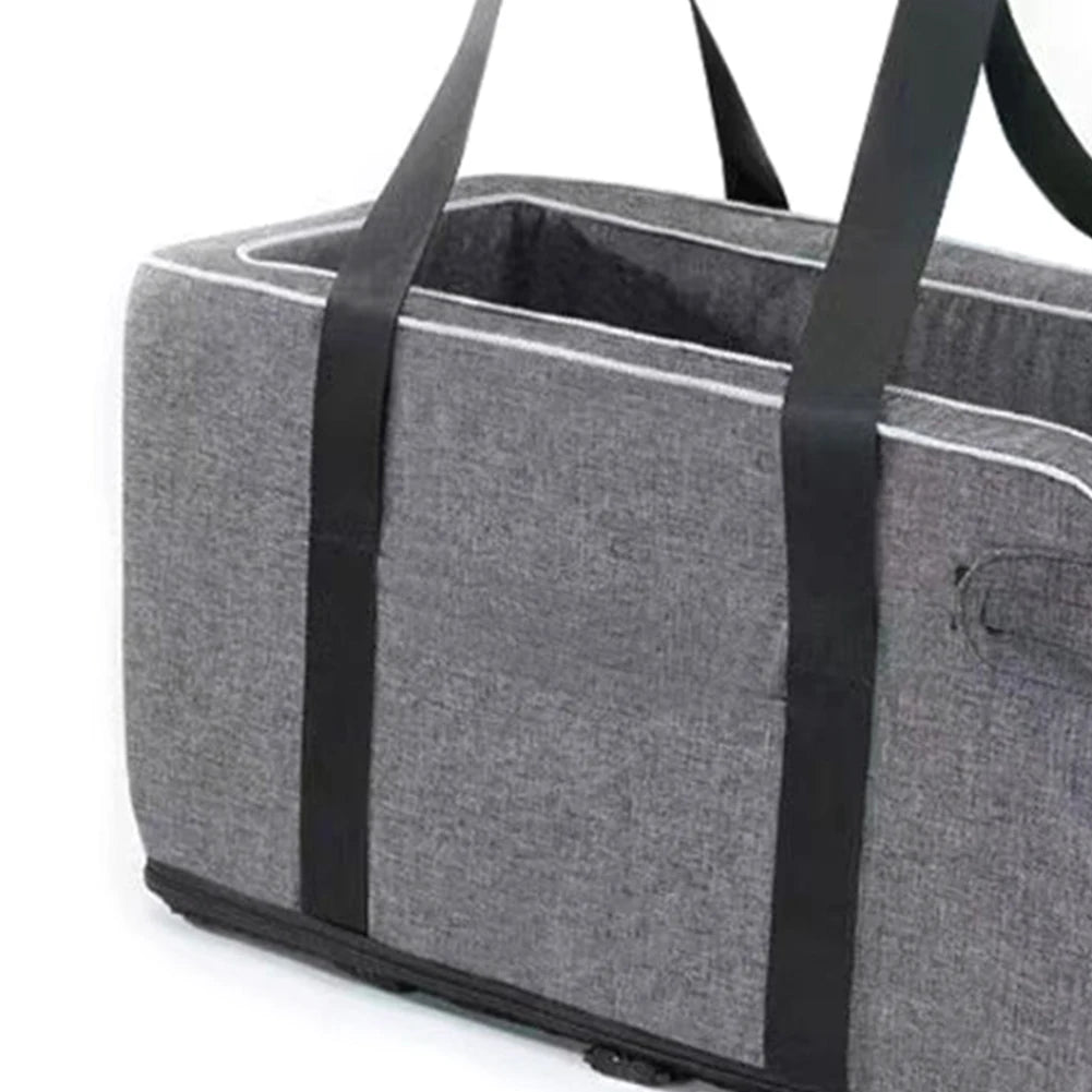 Multipurpose Center Console Dog Car Seat with Shoulder Straps Portable Pet Booster Seats for Small Dogs
