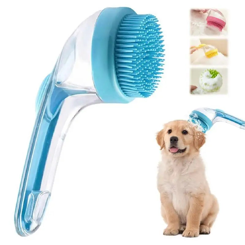 Pet Bath Brush - Soft Bristle Pet Grooming Tool for Dogs And Cats