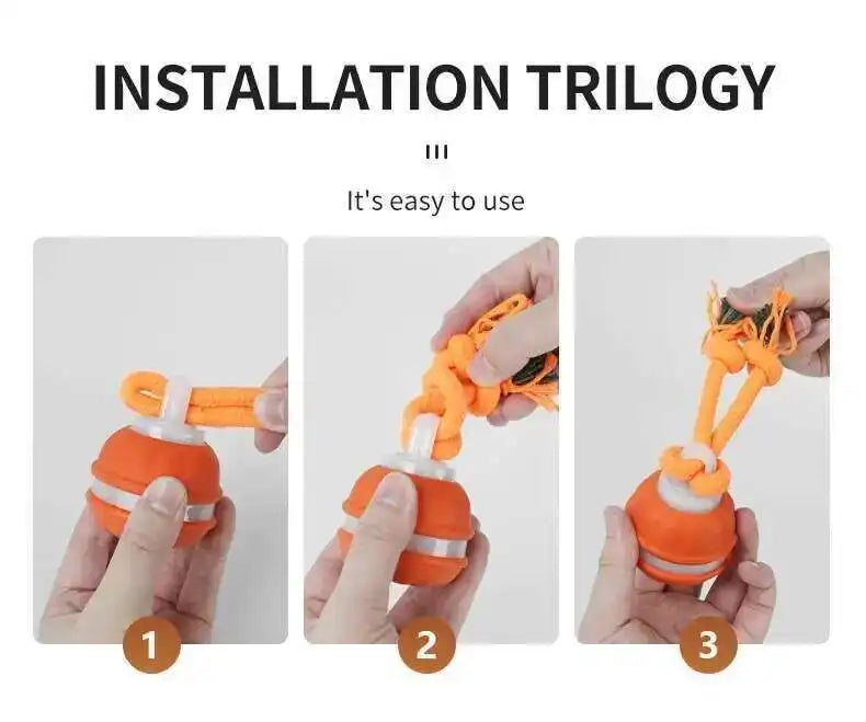 Smart Interactive Teasing Ball With Motion Activated Automatic Moving Squeaky Dog Toy Balls 
 Chew Toys Knot Rope