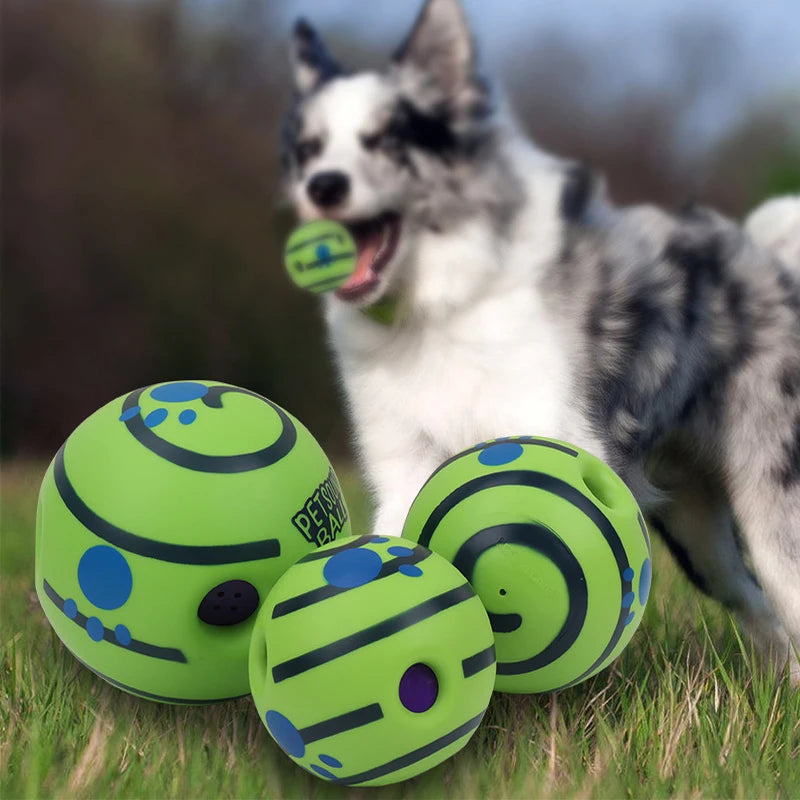 Wobble Wag Giggle Glow Ball Interactive Dog Toy | Fun Giggle Sounds Ball When Rolled or Shaken