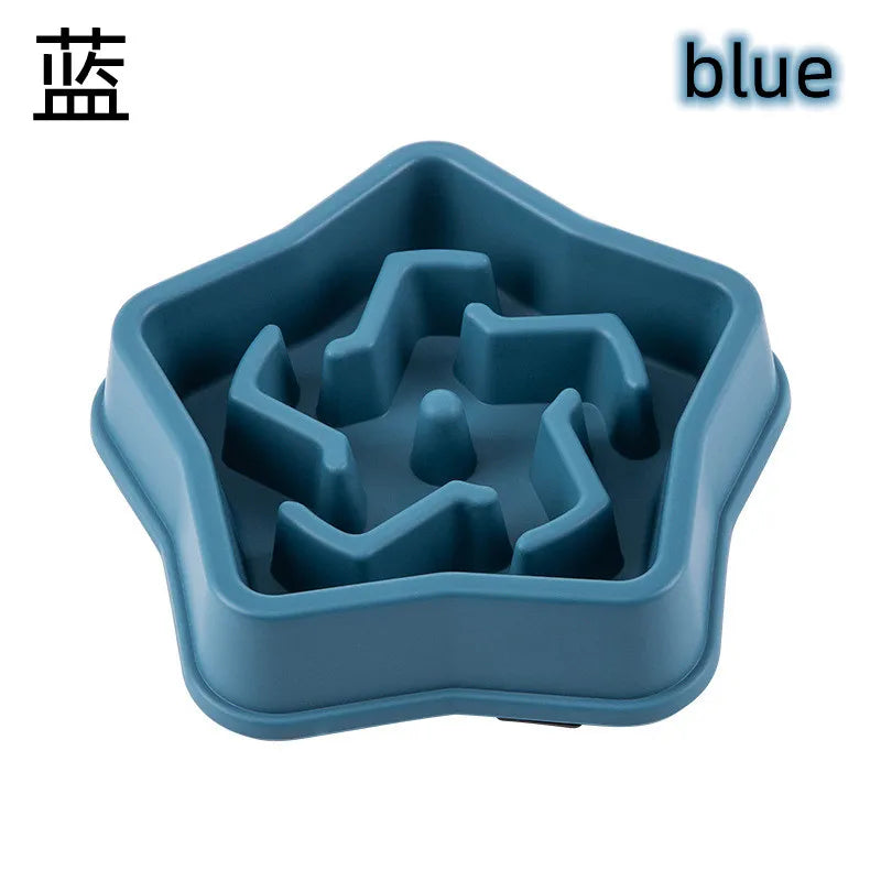 Pet Cat And Dog Slow Food Bowl, Anti-choking Thickened And Non-slip Multiple Colors and Shapes