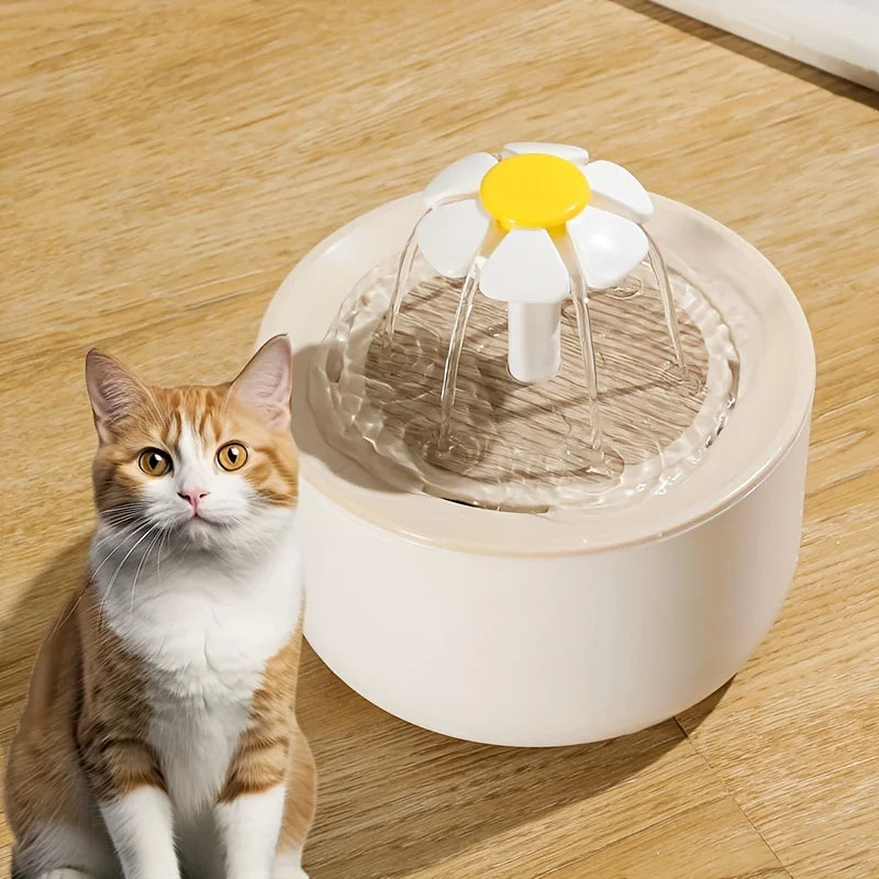 USB Electric Mute 1L Pet Water Fountain Automatic  Water Dispenser For Cats