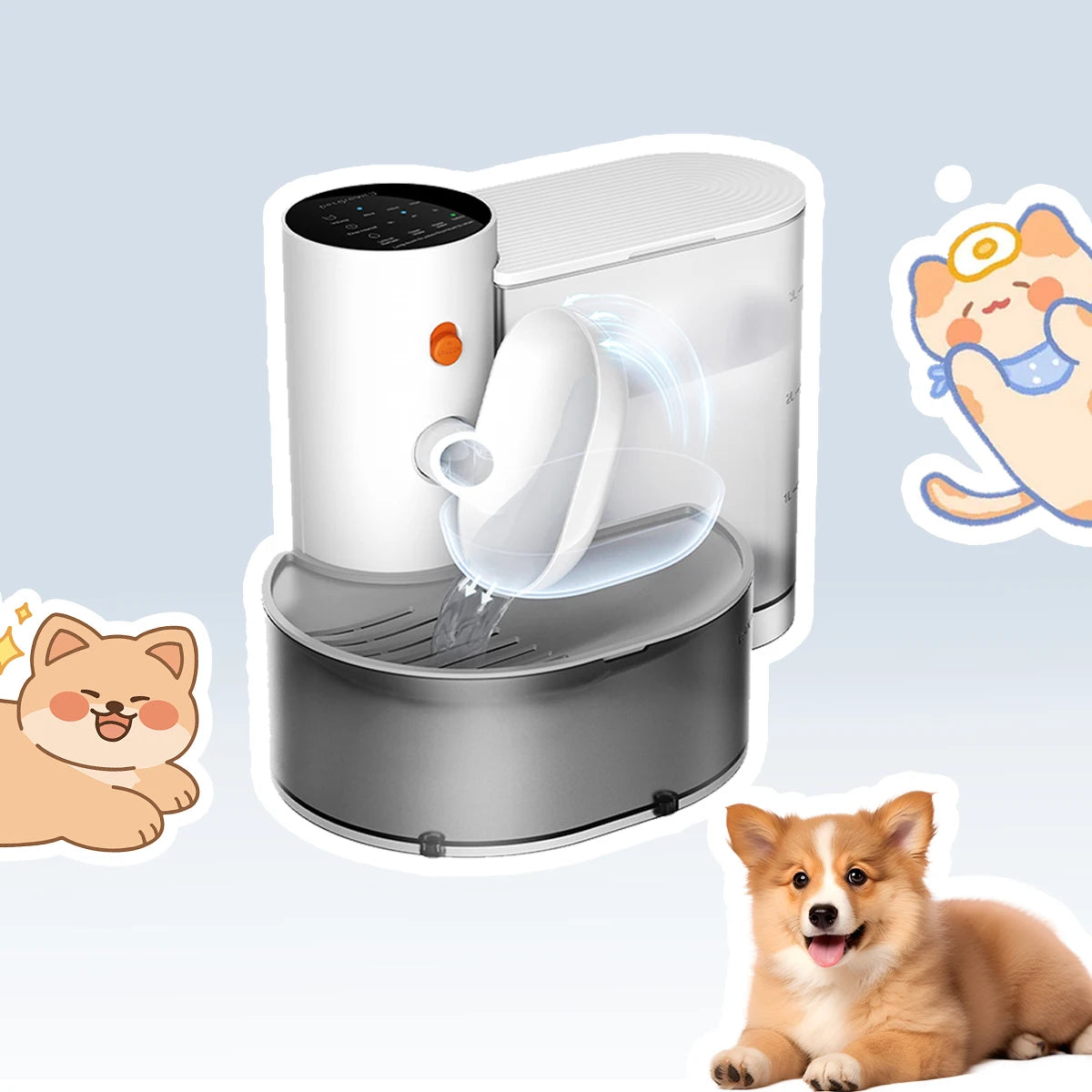Smart Wireless Water  Dispenser Rechargeable Automatic | No Filter Needed For Cat And Dogs