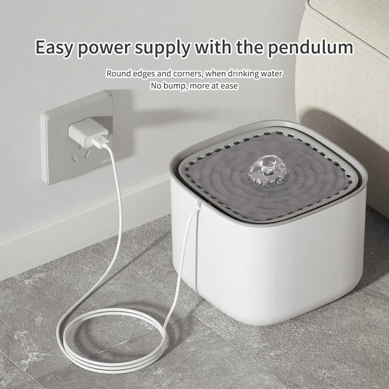 3L Cat Water Fountain Auto Recirculate Filter | Large Capacity | USB Electric Mute Cats Water Dispenser