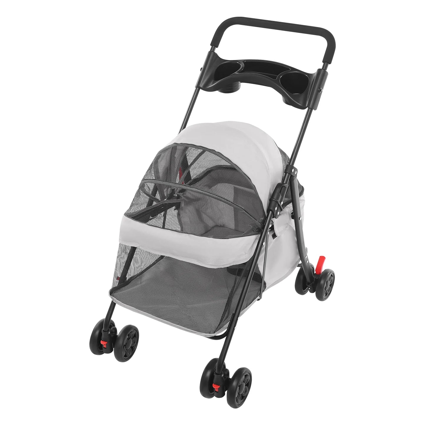 Foldable Lightweight Pet Cart For Small To Medium Dogs And Cats |  Outdoor Dog Walking Is Effortless