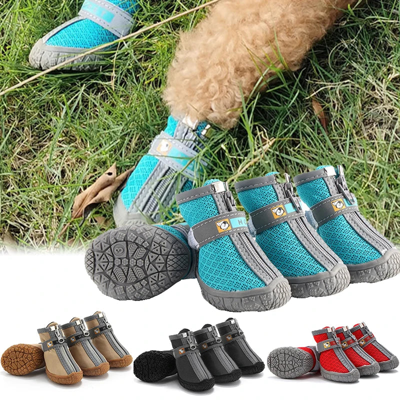 Dog Shoes Non-Slip Soles | Thick Plush  Paw Protection  Shoes Warm For Dog |  Breathable Climbing Pet Booties