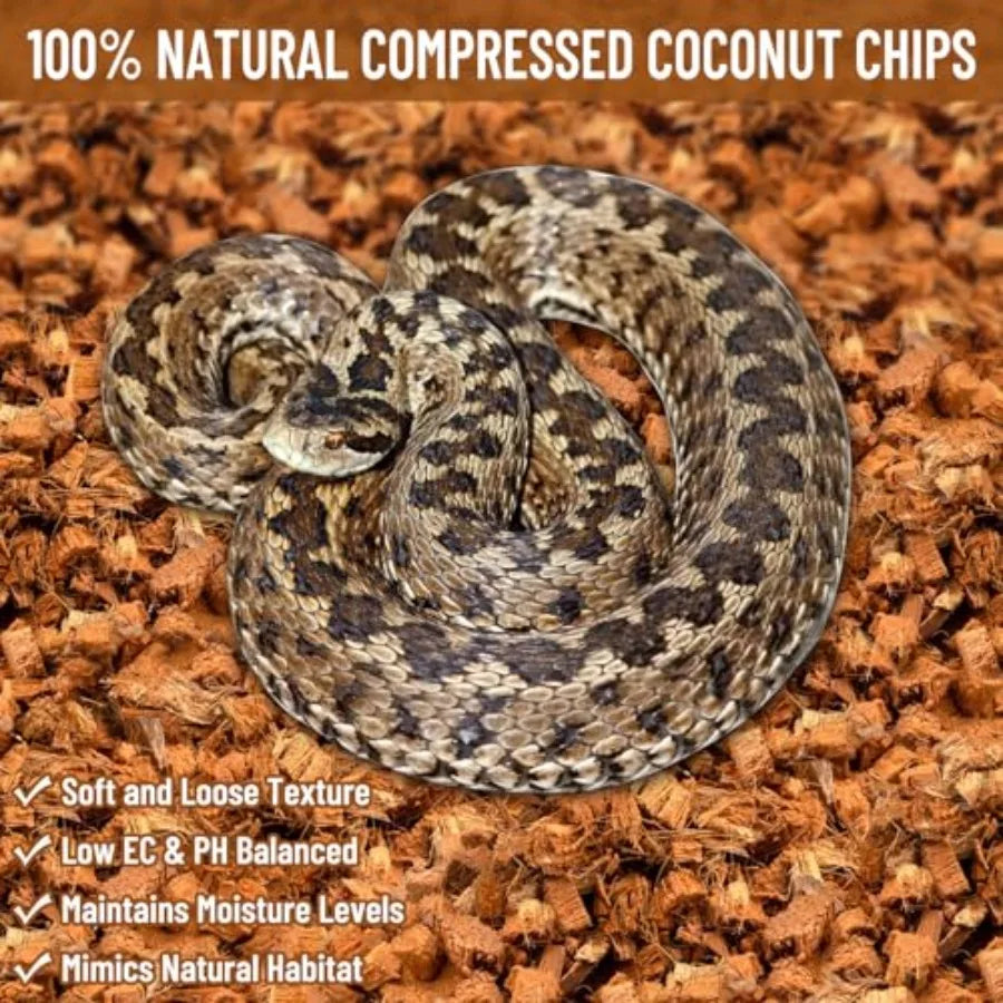 【Spot goods】10LB Coconut Chip Substrate for Reptiles | 72 Quart Coconut Fiber Substrate | Coco Chips Substrate Coconut Husk Bedding