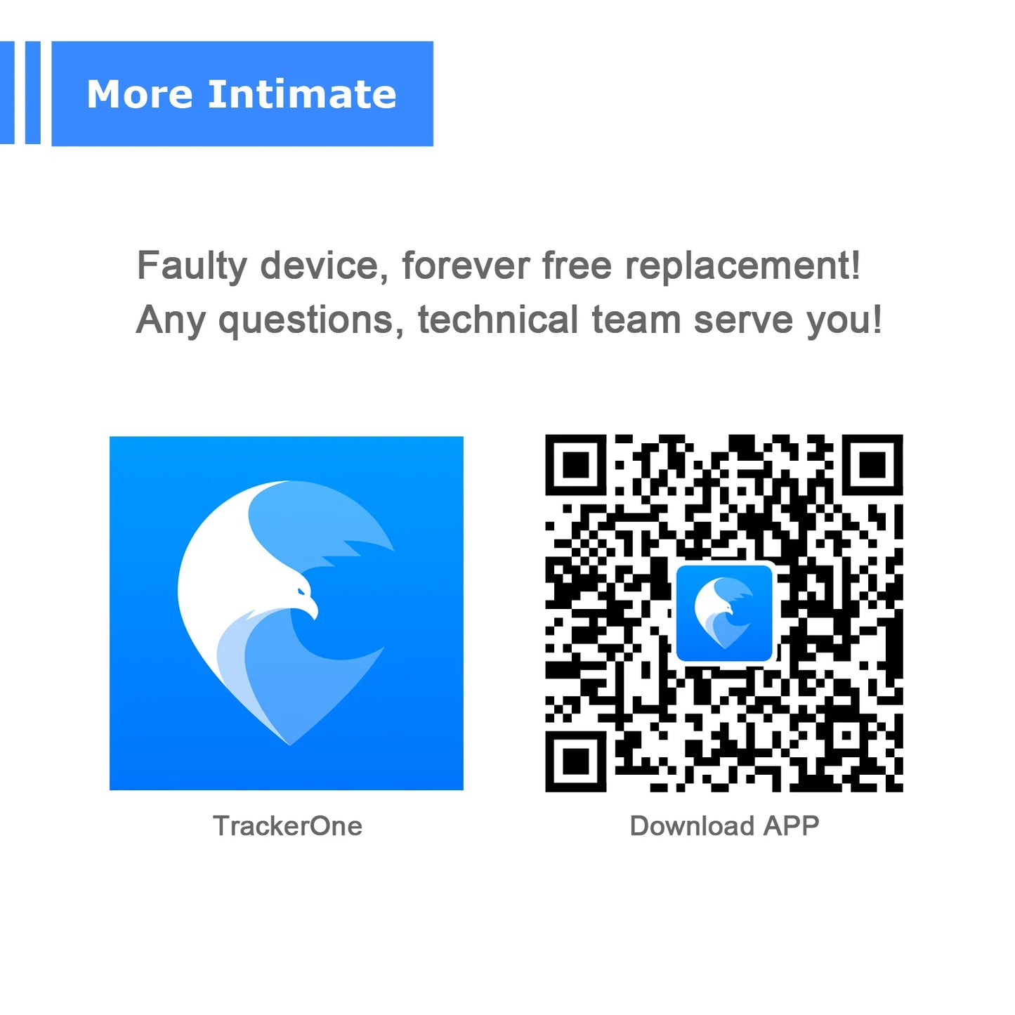 GPS Pet Tracker for Dogs and Cats | Real Time Tracking Unlimited Distance QR Code | Anti-Lost Locator with 1-year Service