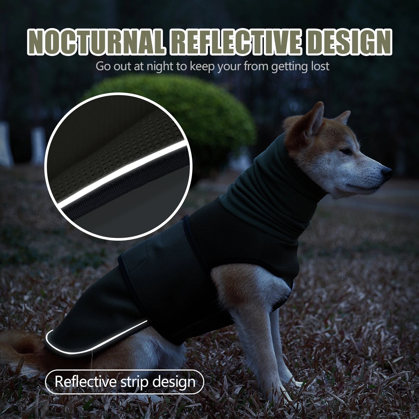 Anxiety Vest and Coat-Keep Pet Calm, Jacket for Thunder, Fireworks, Anti Anxiety Vest for Dogs and Cat Body and Ear