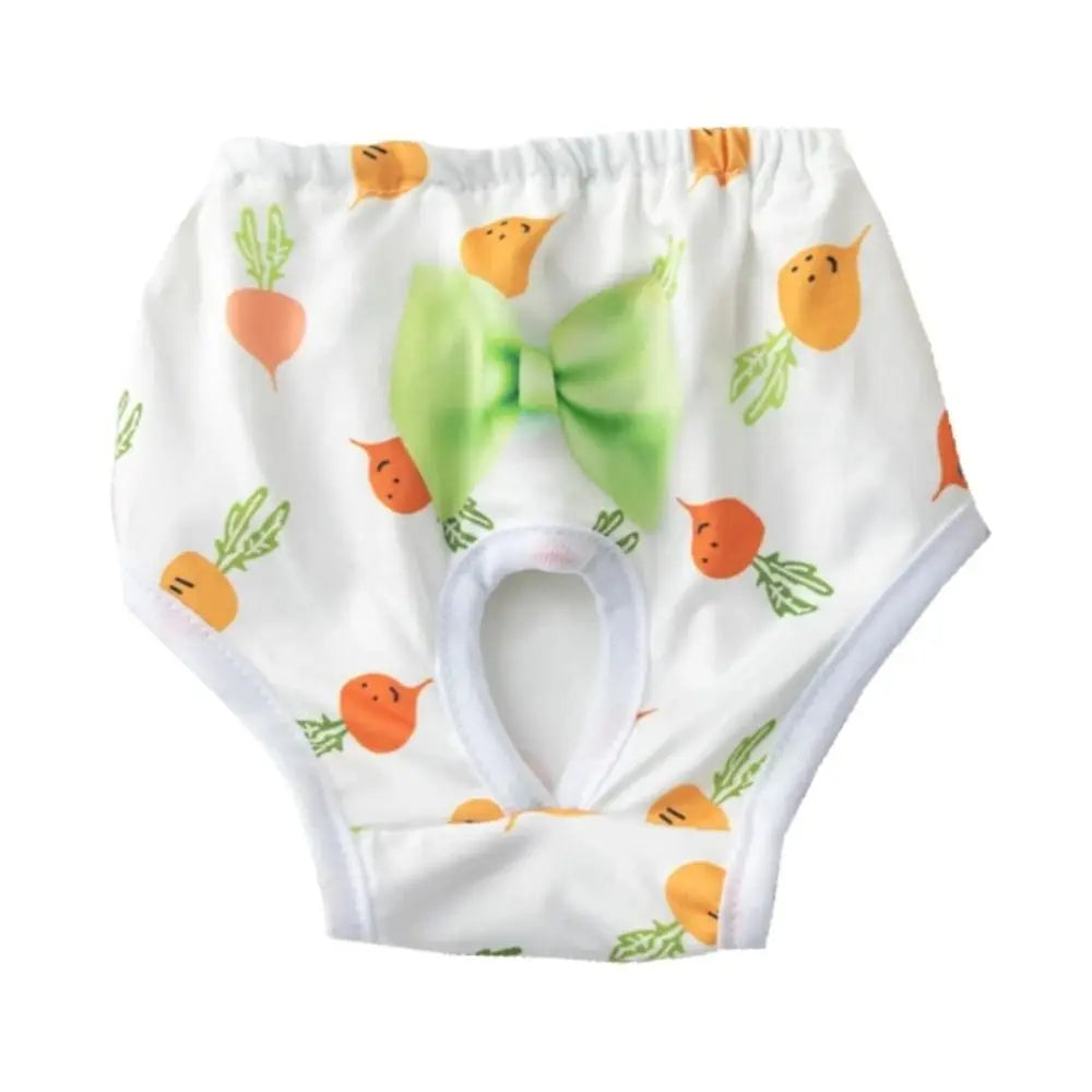 Washable Dog Physiological Pants | Cartoon Print Leakproof Dog Menstrual Pants | Breathable Cute Diaper