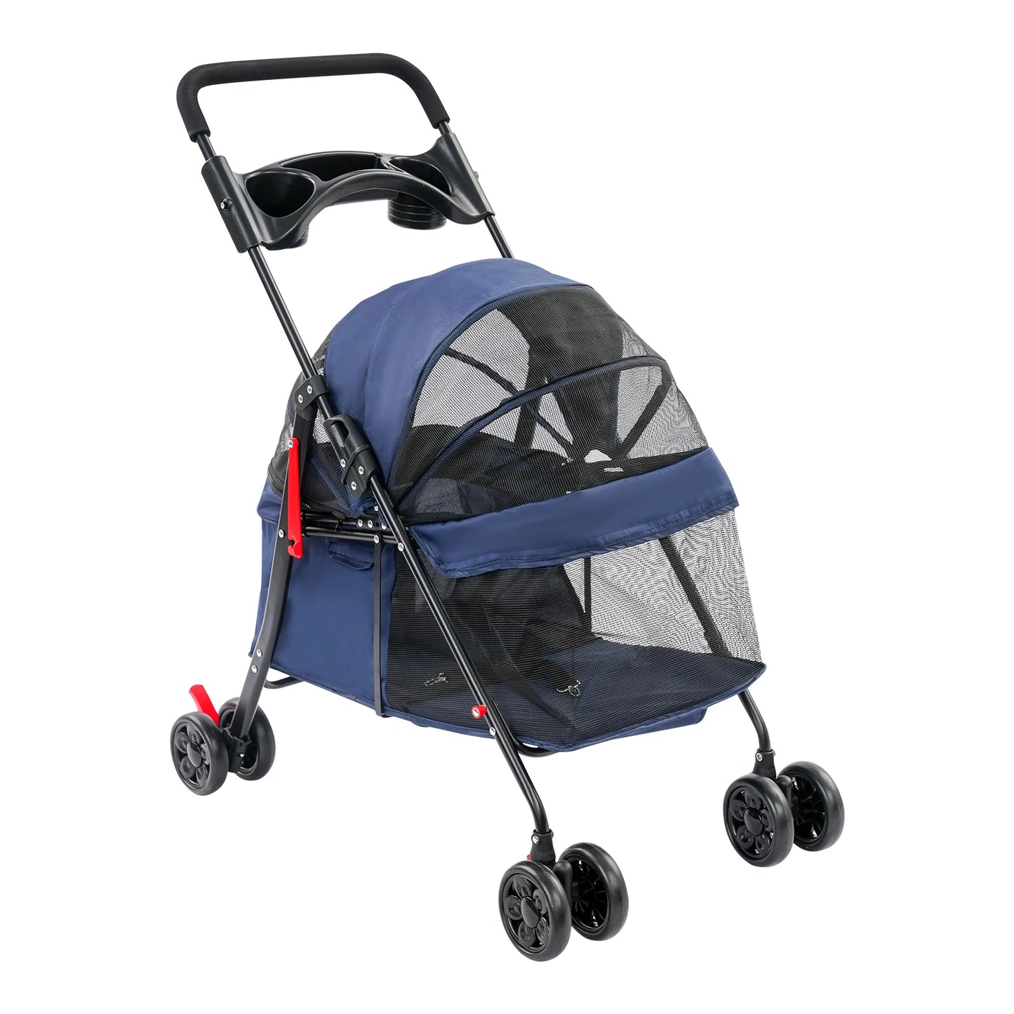 Foldable Lightweight Pet Cart For Small To Medium Dogs And Cats |  Outdoor Dog Walking Is Effortless