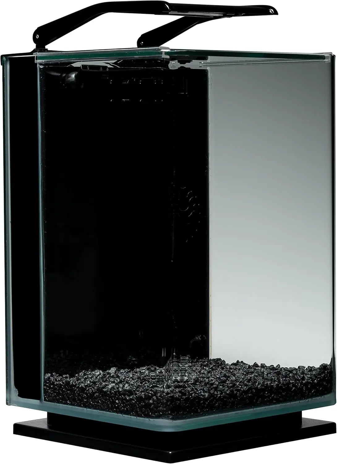 5-Gallon Glass LED Aquarium Kit with Hidden Filtration, Sleek Design and Dual Lighting
