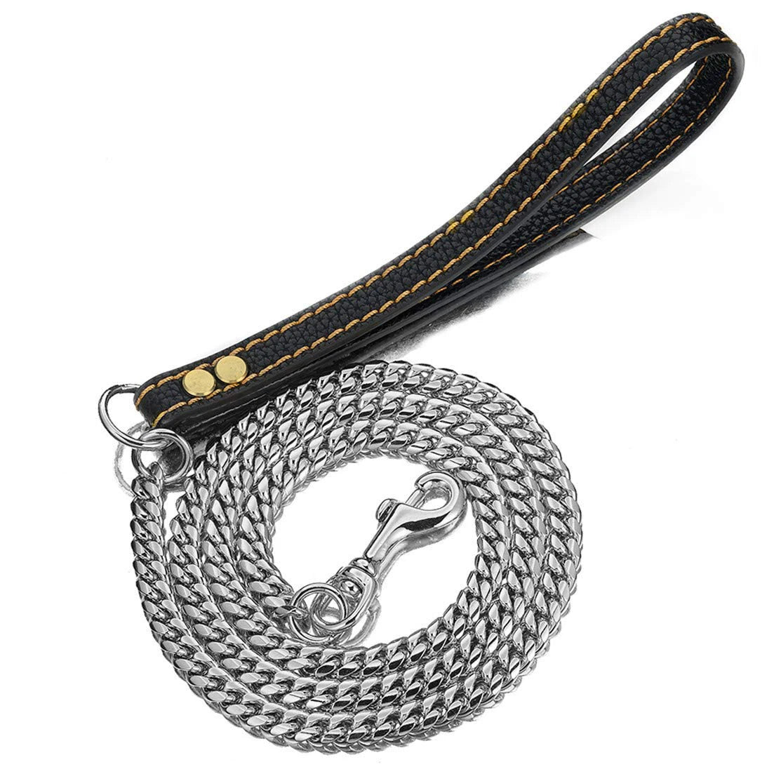 Stainless Chain Large Collar  Dogs Medium | Small Steel Gold  link for  Walking/Training