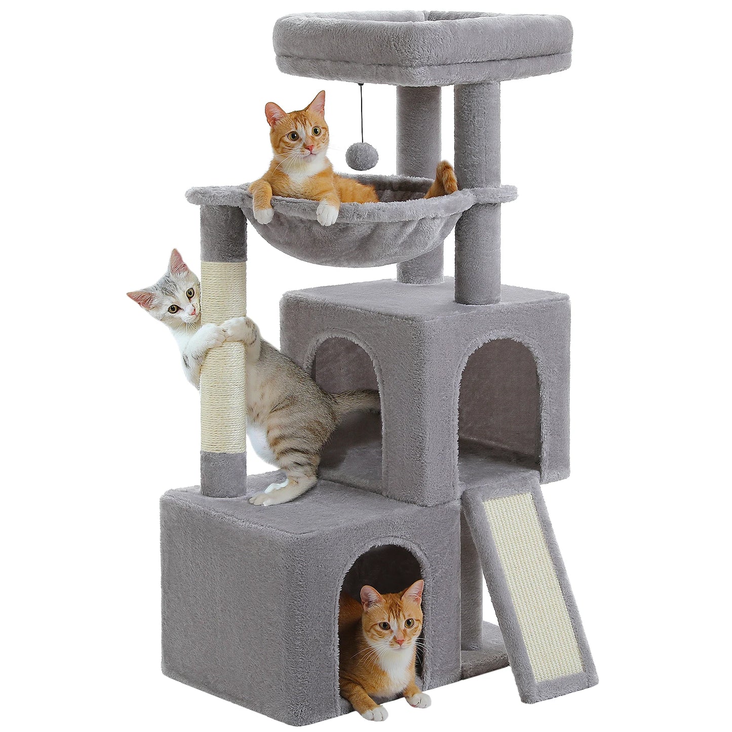 Large Cat Tree for Indoor Cats Multi-Level Tower with Spacious Condos Sisal Scratching Pad House Accessories Cat Toys