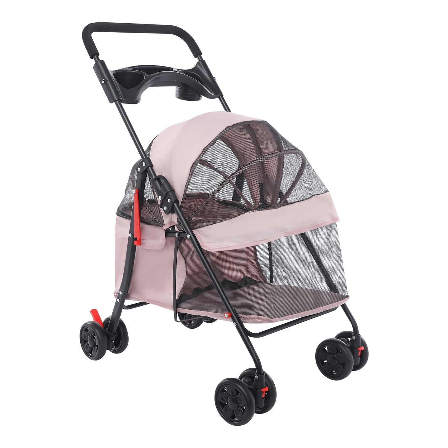 Foldable Lightweight Pet Cart For Small To Medium Dogs And Cats |  Outdoor Dog Walking Is Effortless