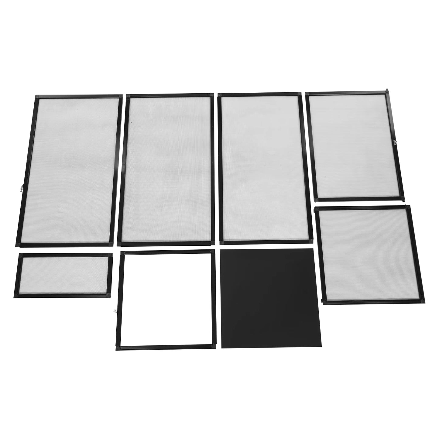 Micro Habitat Terrarium Enclosure, Rectangular Freestanding Reptile Feeding Box Pet Net Box Black 20kg