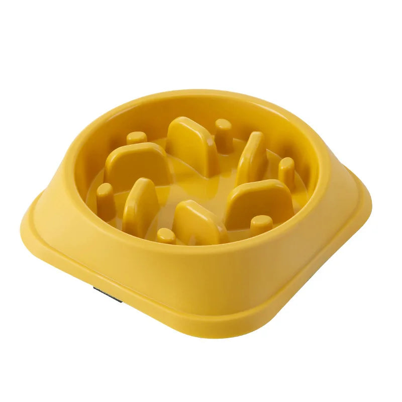 Pet Cat And Dog Slow Food Bowl, Anti-choking Thickened And Non-slip Multiple Colors and Shapes