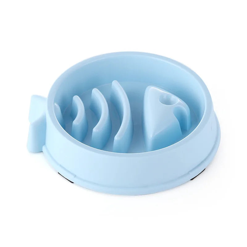 Pet Cat And Dog Slow Food Bowl, Anti-choking Thickened And Non-slip Multiple Colors and Shapes