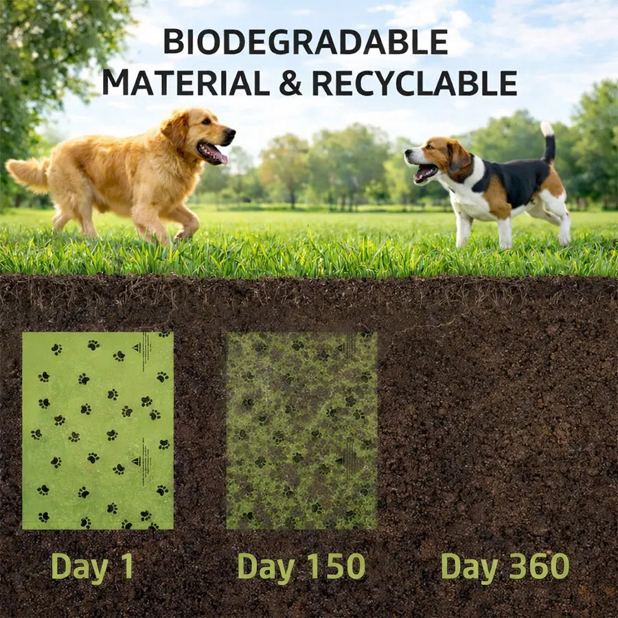 10 Pcs Extra Large Thick Dog Poop Bags 12.6x8.6 Inch, Leak Proof Unscented Dog Waste Bags for Pooper Scooper