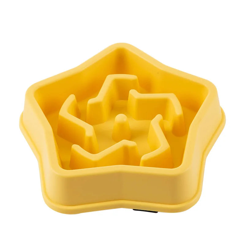Pet Cat And Dog Slow Food Bowl, Anti-choking Thickened And Non-slip Multiple Colors and Shapes