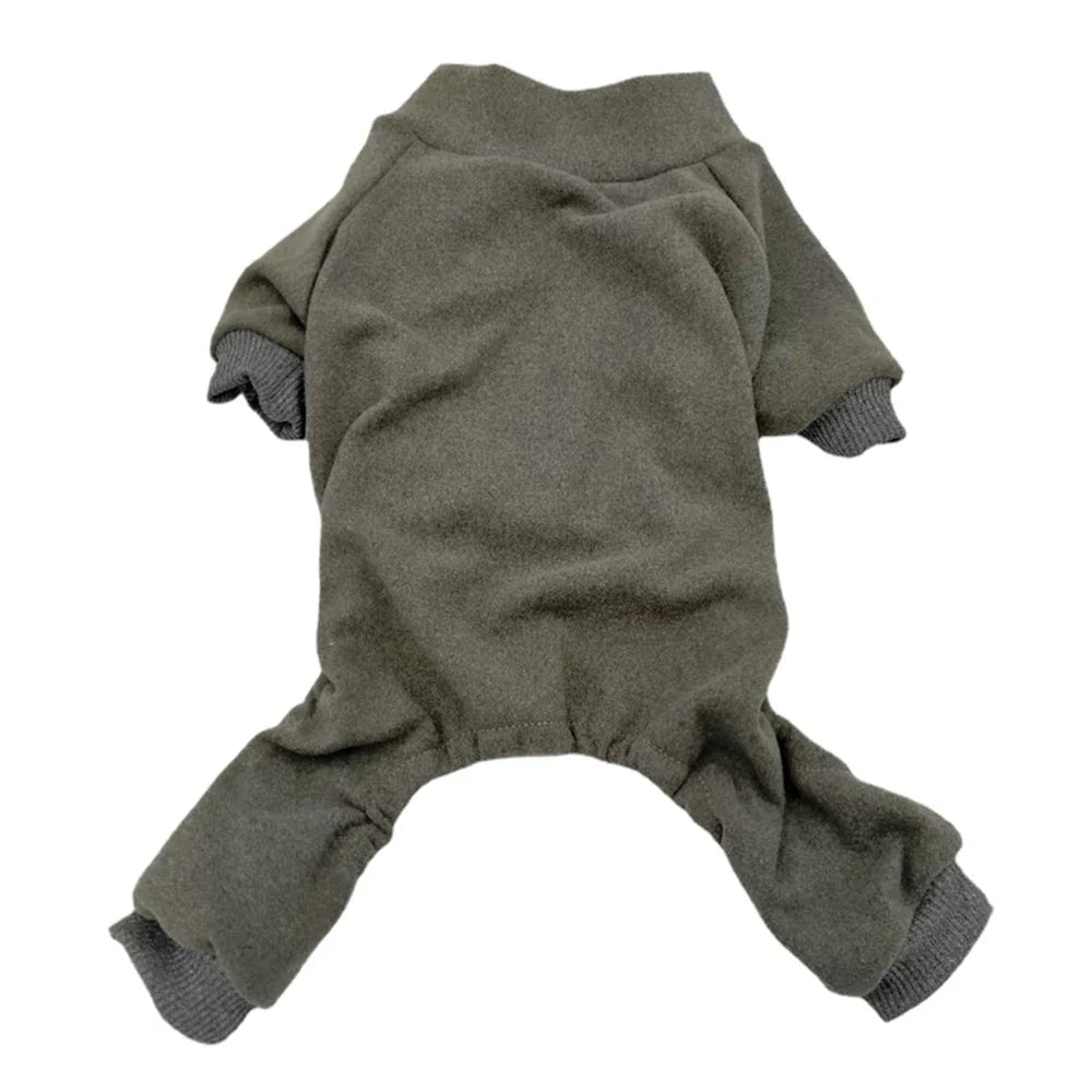 Winter Fleece Dog Pajamas Clothes For Small/Medium Dogs and  Cats