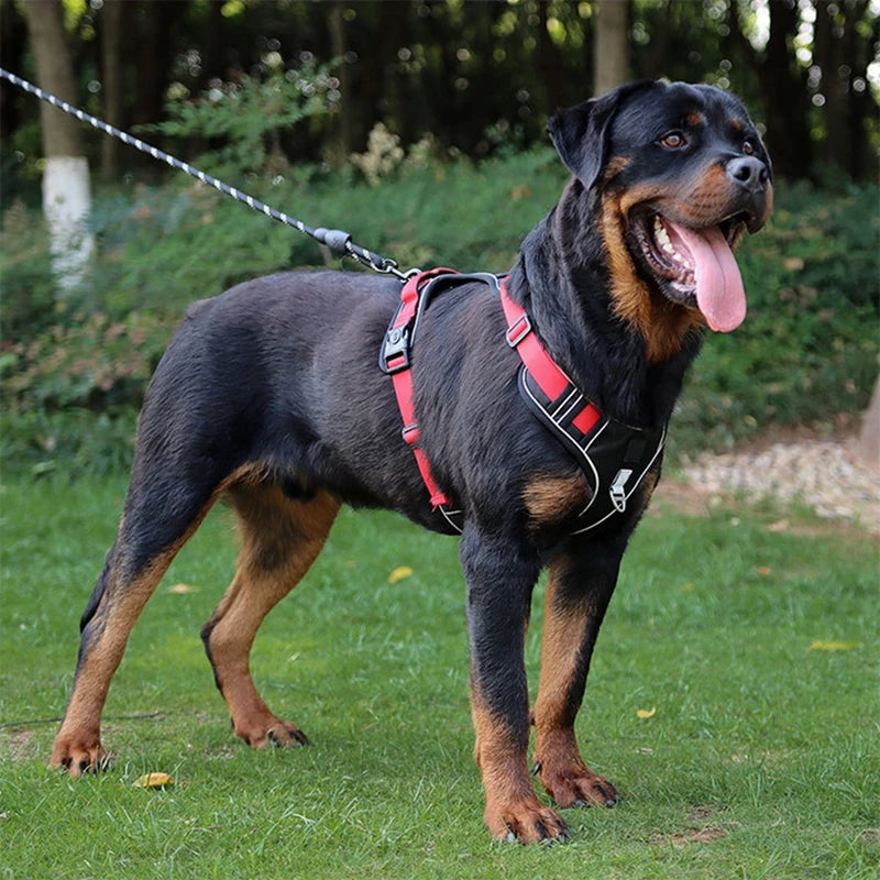 Dog Harness Reflective Medium/Large Dogs | Tactical Vest Big 1680D Waterproof Oxford Cloth