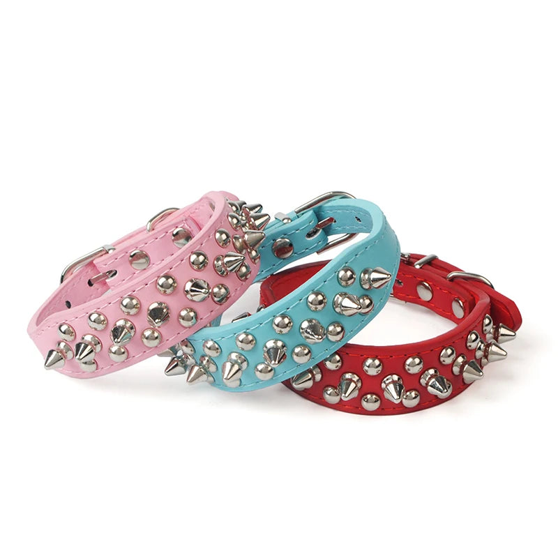 High Quality Dog Rivet Collar and Leash Set | Anti Bite  Collars for Medium Large Dogs