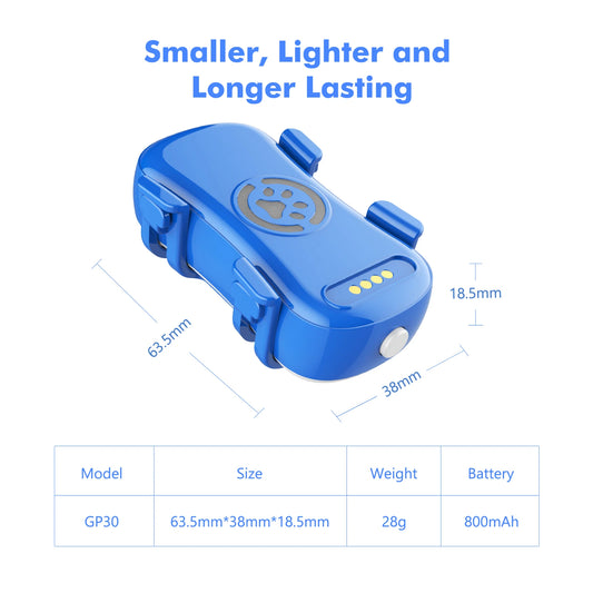 GPS Pet Tracker for Dogs and Cats | Real Time Tracking Unlimited Distance QR Code | Anti-Lost Locator with 1-year Service