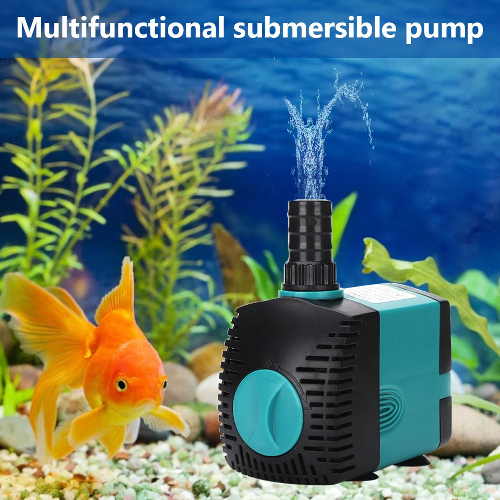 Tank Submersible Pump Bottom Suction Cup | Multifunctional Silent  Filter Aquarium Fish /Garden Pond