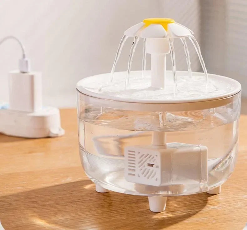USB Electric Mute 1L Pet Water Fountain Automatic  Water Dispenser For Cats
