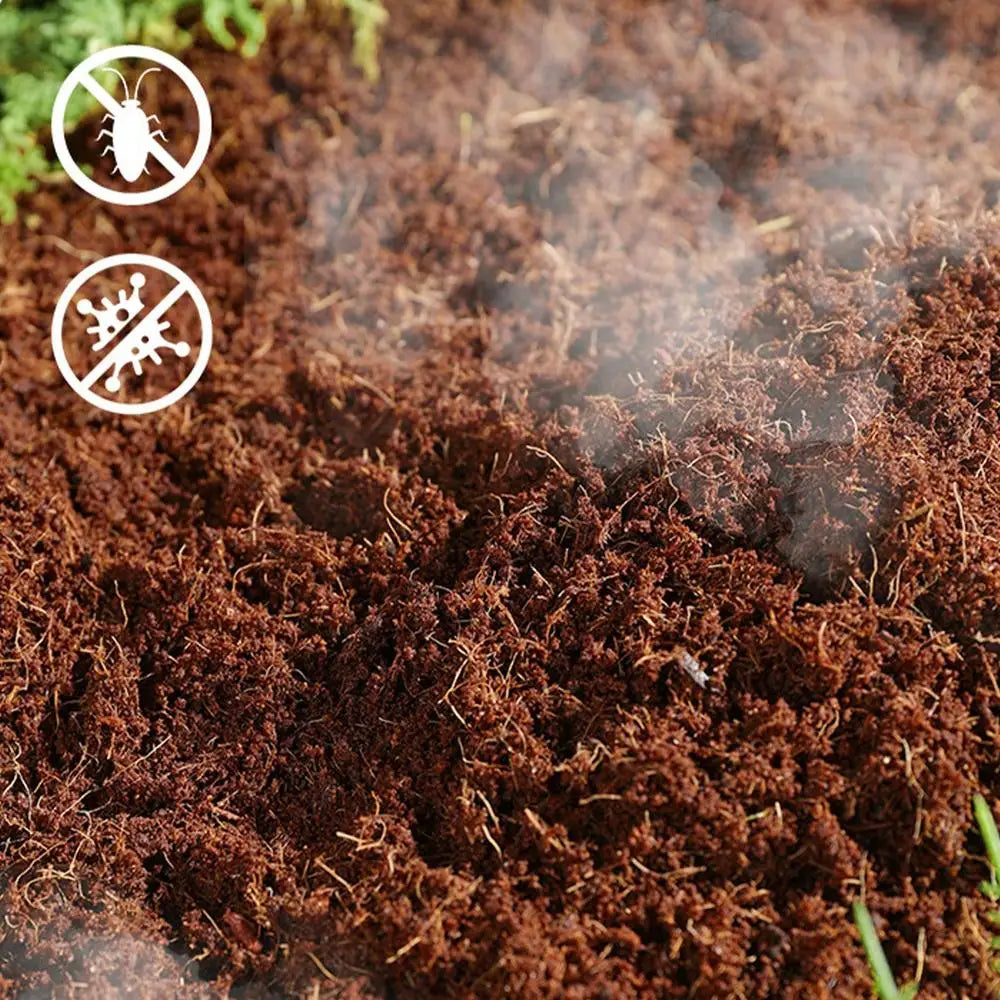 Coco Coir Compressed | Coco Fiber Substrate | Snake Bedding | Reptile Tank Landscaping Mulch for Geckos, Tortoises, Frogs