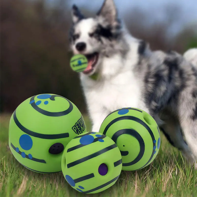 Wobble Wag Giggle Glow Ball Interactive Dog Toy | Fun Giggle Sounds Ball When Rolled or Shaken