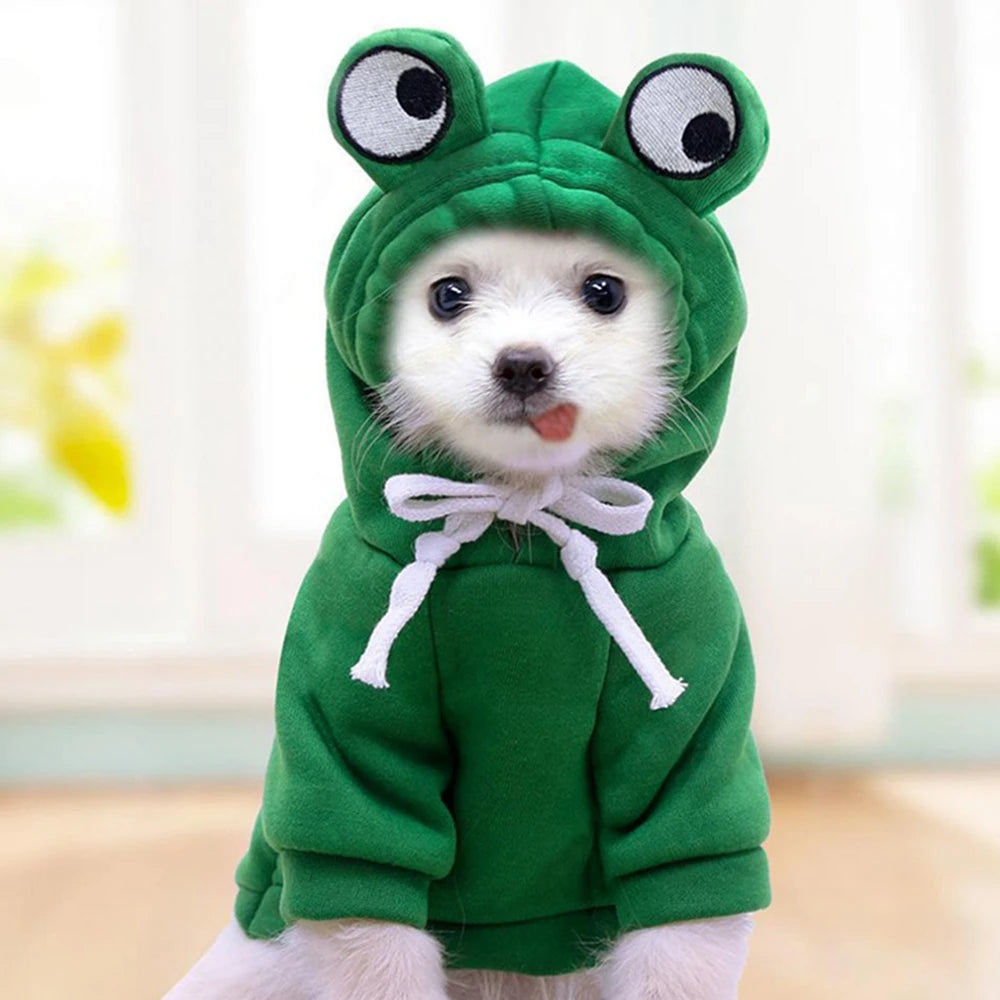 Cute Fruit Dog Clothes for Small Dogs | Hoodies Warm Fleece  Christmas Costume Coat for Dogs And Cats