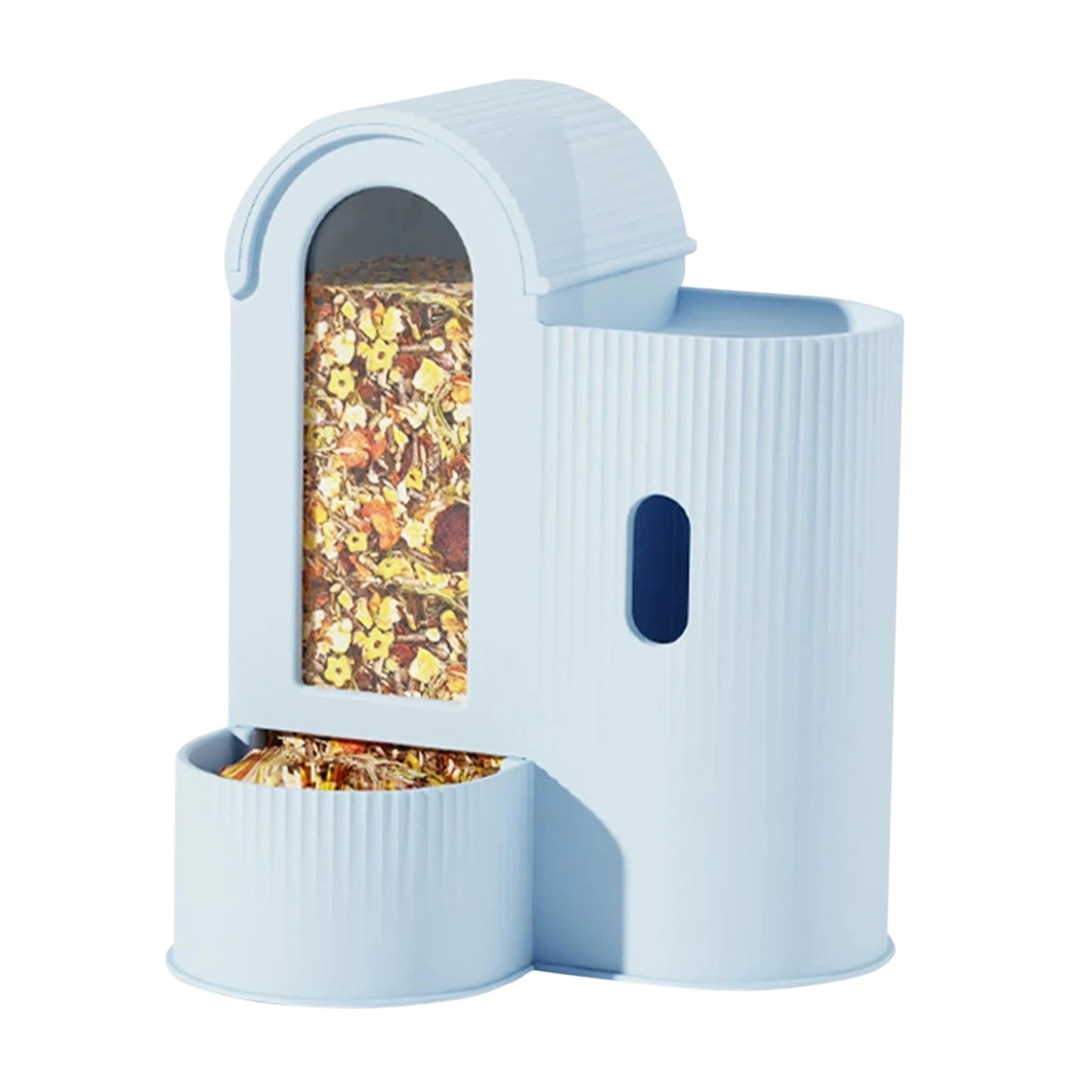 2-in-1 Automatic Food Bowl Large Capacity Hamster Feeder  No Drip for Hamster, Guinea Pig, Rat and Small Animals