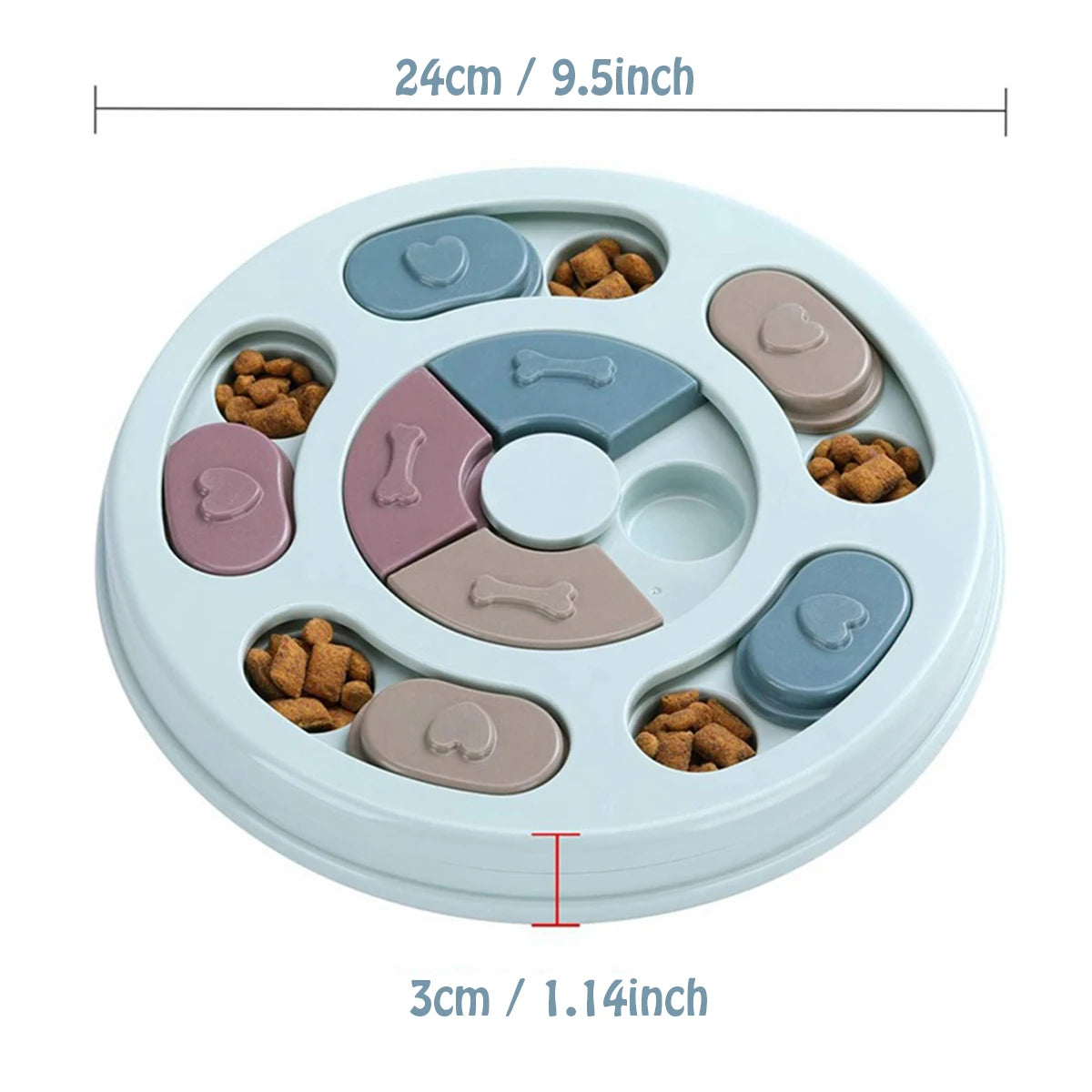 Dog Food Hiding Bowl, Slow Feeder Training, Educational Toy To Relieve Boredom, Interactive Educational Feeding Toy