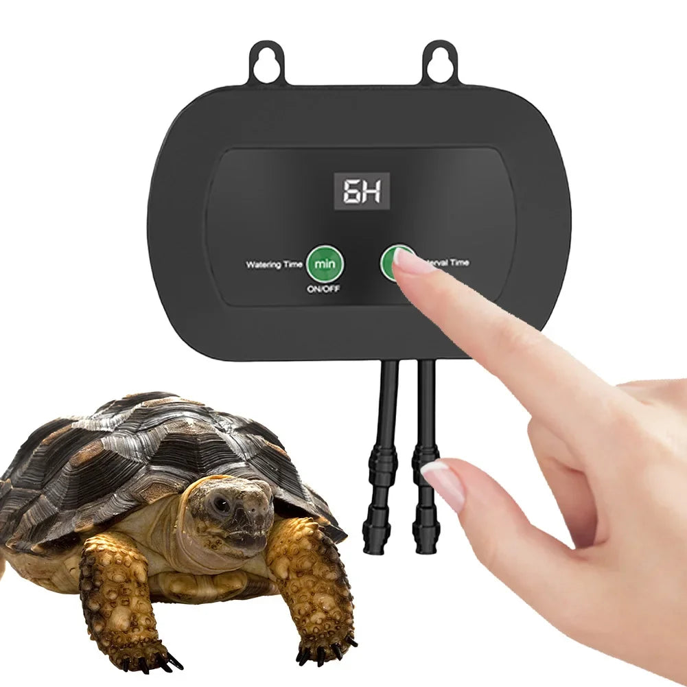 Automatic Reptile Mist Sprinkler & Timer Auto Controller Spray Kit System for Terrariums Amphibian, Lizard, Snake, Frog and Plants