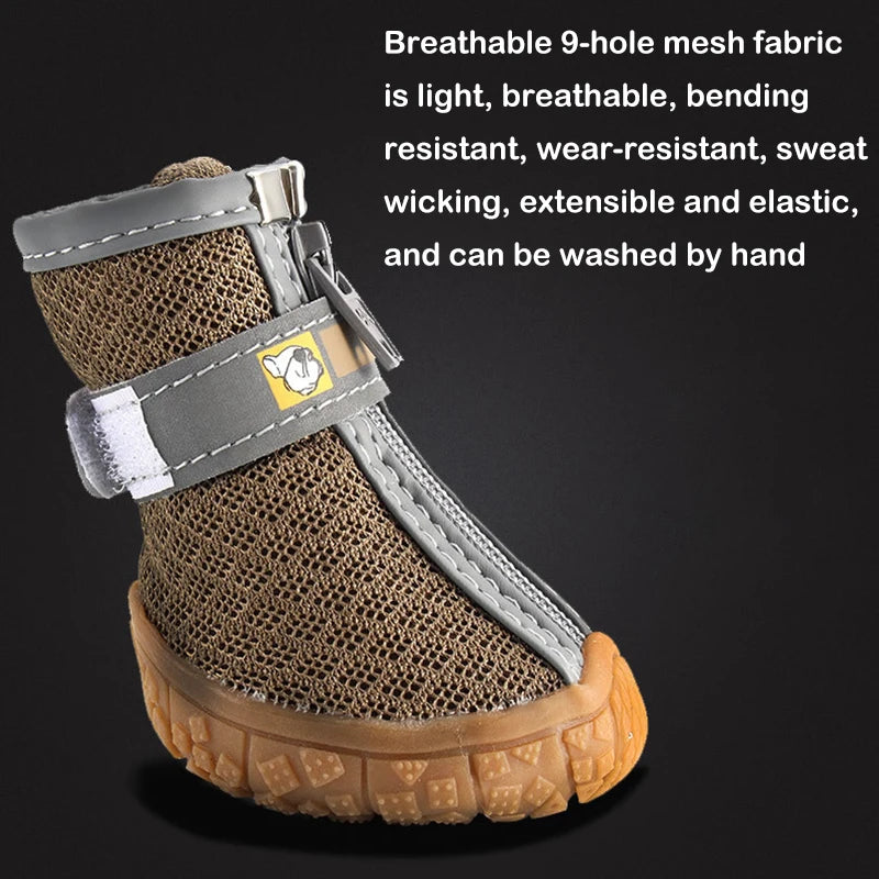 Dog Shoes Non-Slip Soles | Thick Plush  Paw Protection  Shoes Warm For Dog |  Breathable Climbing Pet Booties