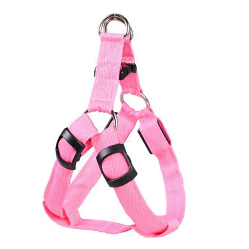 Adjustable LED Harness USB Rechargeable | Light Up Dog Harness | Glow-in-The-Dark Safety Vest | For Small Medium Dogs Pets Arnes