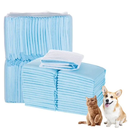 100/50/40/20PCS Absorbent Disposable Puppy Training Pee Pads Quick Dry Surface Mat Cat & Dog Supplies